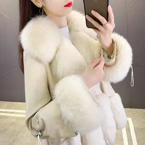 <span class=keywords><strong>เสื้อ</strong></span>แจ็คเก็ตหนังแกะสไตล์ใหม่ <span class=keywords><strong>เสื้อ</strong></span>แจ็คเก็ตห่าน<span class=keywords><strong>ผู้หญิง</strong></span> <span class=keywords><strong>เสื้อ</strong></span>ขนสุนัขจิ้งจอกสําหรับฤดู<span class=keywords><strong>หนาว</strong></span>ด้วยหนังแท้ - Product Image 4