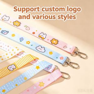 Cross-border Polyester <b>Lanyard</b> Exhibition Work Certificate Award Medal Mobile <b>Phone</b> <b>Lanyard</b> Customization Pattern logo - Product Image 3