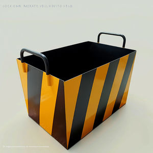 حاوية نفايات معدنية قابلة للتكديس من الفولاذ الكربوني الثقيل للاستخدام الخارجي وإعادة التدوير - Product Image 6