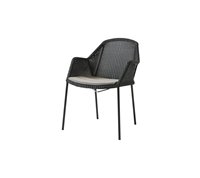 Mobilier de jardin moderne Ensemble de chaises empilables en aluminium avec cadre en aluminium Ensemble de chaises de salle à manger en rotin
