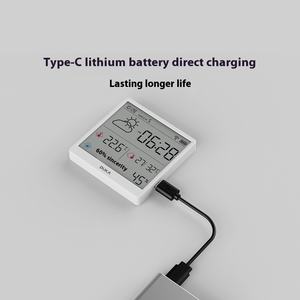 <span class=keywords><strong>Duke</strong></span> Indoor Smart Home Hoge Precisie Temperatuur-En Vochtigheidsmeter Oled Display Met Standaard Wifi-Connectiviteit Voor Hotels - Product Image 5