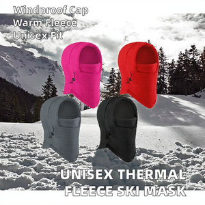 Gorro de Felpa para Niños, con Capucha y Protección Facial, Cómodo para Esquí, Pesca, Ciclismo, Invierno, Ajustable, Térmico, de Forro Polar - Product Image 2