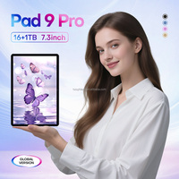 Nueva Tablet Pad9Pro con Pantalla de 11 Pulgadas, Desbloqueo por Reconocimiento Facial, 16 GB + 1 TB de Memoria, Versión Global, Doble SIM, Tablet PC 5G