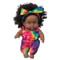 Poupée Souple Noire de 8 Pouces pour Filles et Bébés