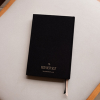 Carnet de planification et d'organisation personnalisé format A5 en lin rigide – Le meilleur journal personnel pour la réflexion et les soins intérieurs – Impression de livres de réflexion