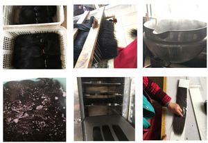 Hàn Quốc bó 100% tóc ban đầu Ombre màu một sợi bông hai không có đầu lông mở rộng tóc - Product Image 5