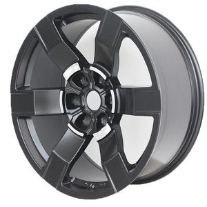 Venta al por Mayor de Nuevas Llantas de Aleación de Aluminio Negras de 20 Pulgadas, 5 Orificios, Multirradio, <span class=keywords><strong>para</strong></span> X3 X4 X5 X6 4x4 SUV - Product Image 4