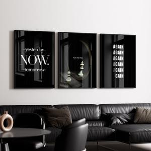 SQ Hypebeast affiche ensemble de 3 <span class=keywords><strong>Graffiti</strong></span> impression <span class=keywords><strong>toile</strong></span> maintenant affiche Motivation citation mots pour inspirer utilisé dans la décoration intérieure moderne - Product Image 1