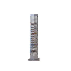 Vloer metalen display case CD/DVD case vloer display rekken boek plank record metalen display stand
