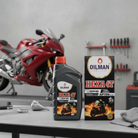 OILMAN LUBRICANTS Huile moteur entièrement synthétique 20W40 SAE pour moteurs de moto et de camion à kilométrage élevé 4T Fabriquée en Inde