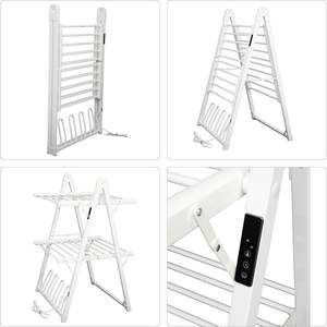 Stendibiancheria Elettrico Riscaldato Pieghevole con Timer e Spegnimento Automatico per Vestiti, Scarpe e Calzini - Product Image 5