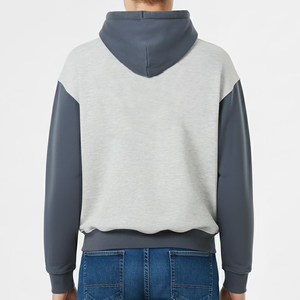 Men's Splicing Two Pieces Hoodie Men's Long Sleeves Hoodie Pullover High Quality Men's Hoodie - Product Image 5