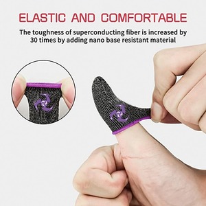 Fundas para Dedos de Juego de Fibra Plateada Diseñadas Específicamente para Deportes Electrónicos, Absorben el Sudor y Evitan Toques Accidentales. - Product Image 5
