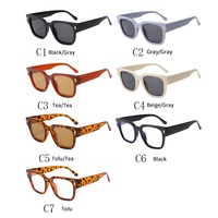 Nouvelles lunettes de soleil carrées tendance pour femmes et hommes, idéales pour la course et le cyclisme, verres solaires, logo personnalisé, vente en gros