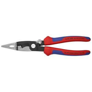KNIPEX - 13 92 200 SB Pince pour Installation Electrique noire atramentisée, tête polie, poignées avec poignées multi-composants - Product Image 1