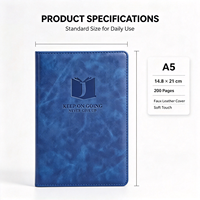 Carnet de notes personnalisé avec logo, reliure spirale, couverture en cuir PU magnétique, avec couverture en tissu/PP, vente en gros de carnets personnalisés