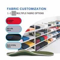 Semelles intérieures double couche en EVA absorbant les chocs avec base antidérapante Pebble Grip, coussin sportif personnalisé avec logo pour la course et le basketball
