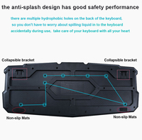 Offre Spéciale clavier Pc de jeu avec 3 couleurs mélangées rétro-éclairage clavier de jeu pour Gamer RGB ordinateur portable noir