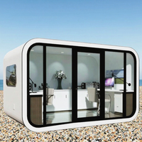 Maison de conteneur habitable moderne et modulaire Sinoy ISO CE de 20 pieds, mobile, étanche, avec salle de bain en acier, style cabane en bois intelligente Apple