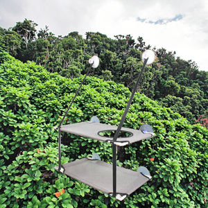 Solid Pattern Faux Fur Double Layer <b>Cat</b> <b>Bed</b> <b>Hammock</b> Comfortable Window Wall Hanging Strong Screw Suction Cup Window Seat Perch - Product Image 3