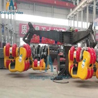 Attraction pour les amateurs d'aventure : Griffe énergétique rotative à grande vitesse et palpitante sur remorque pour adultes