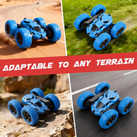 Voiture télécommandée RC double face 4x4 EPT 2,4 GHz avec rotation à 360° et fonctions de cascade, rechargeable par USB pour enfants