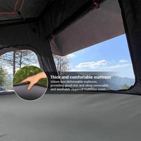 Tente de toit de haute qualité pour voiture, coque rigide en aluminium, 2 personnes, imperméable, ouverture automatique rapide, échelle télescopique, trois saisons