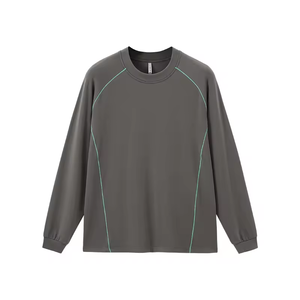 เสื้อยืดแขนยาว QUICKSHOW-xTencel Activewear Modal Spandex ผ้าสองชั้น เย็บแบบกลับด้าน ทรงแร็กแลน สำหรับเล่นกีฬา - Product Image 2