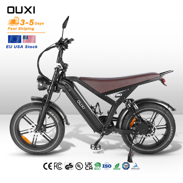 OUXI GT20 20 Inch Fat Tire Fatbike 750w Ebike Bicycle Electric Bike Electric Mountain Bike Fat Bike for Sale