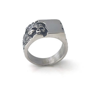 Cincin besi tahan karat dikepang <span class=keywords><strong>Tat</strong></span> populer mode - Product Image 4