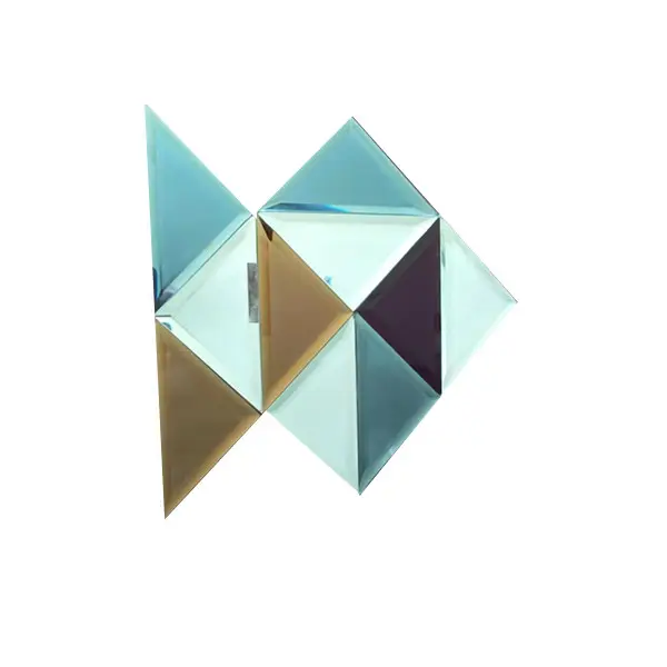 Зеркальная плитка треугольник зеркальная мозаичная плитка со скошенными краями