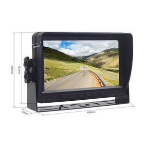 4CH chia xe <span class=keywords><strong>TFT</strong></span> Màn hình <span class=keywords><strong>LCD</strong></span> xe buýt an ninh AHD 1080p 7 "Quad xem màn hình cho máy kéo đảo ngược máy ảnh - Product Image 6