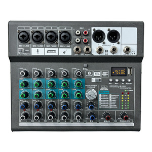 <span class=keywords><strong>Mezclador</strong></span> Digital Profesional DX-06DSP con Amplificador <span class=keywords><strong>de</strong></span> Potencia, Entrada Óptica, Grabación USB y Videoconferencia para Karaoke en Casa - Product Image 4