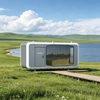 Capsule spatiale de luxe Royalstar F16 en acier léger, maison conteneur préfabriquée de 20 pieds, mini-villa pour hôtel panoramique, bureau touristique, boutique