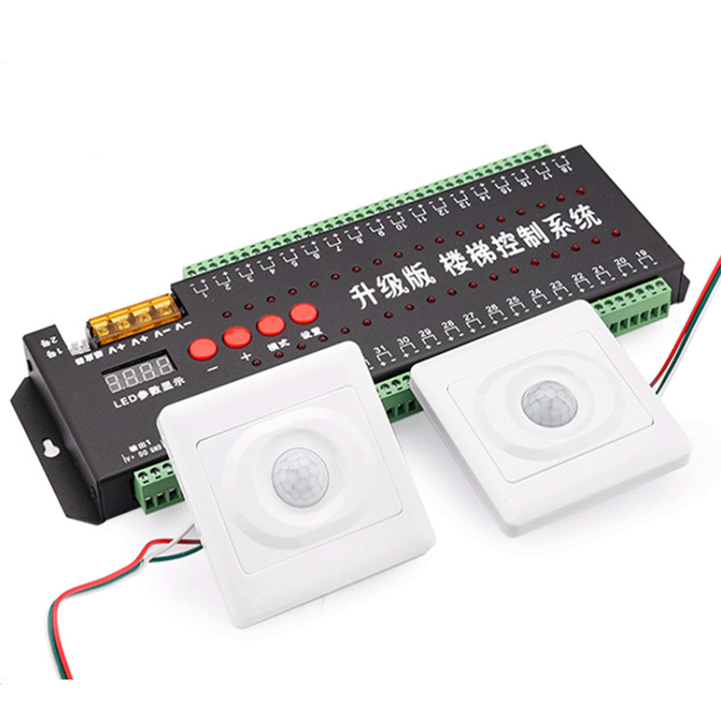 Mutil funtion 36 steps sensor controller LED stair light with infrared induction control Stair lights