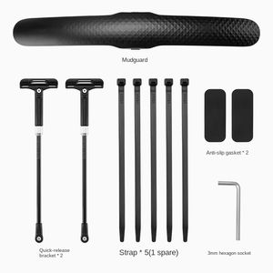 Guardabarros plano de alta calidad, placa de lluvia, <span class=keywords><strong>700C</strong></span>, azulejo de arcilla, tablero impermeable, ajuste extraíble, guardabarros para bicicleta, piezas de bicicleta - Product Image 5