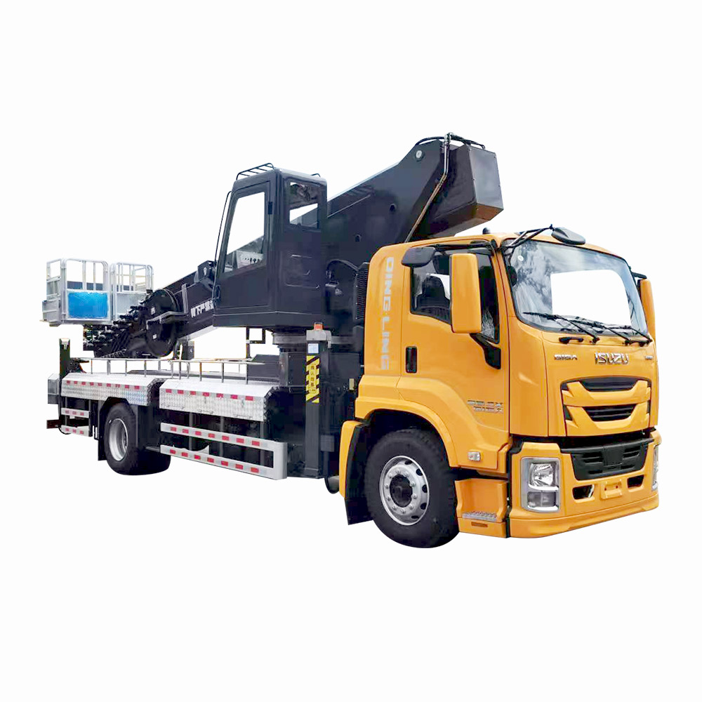 ISUZU 60m Durable Aerial Work Platform Lift New Condition Diesel Manual Transmission for Telecommunication Tower Projects