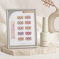 Suuseegel Private Label Bare Skin Nude Magnetic Cat Eye Gel Polish Set 10 Natural Shades 15ml Non-Toxic Liquid for Professional
