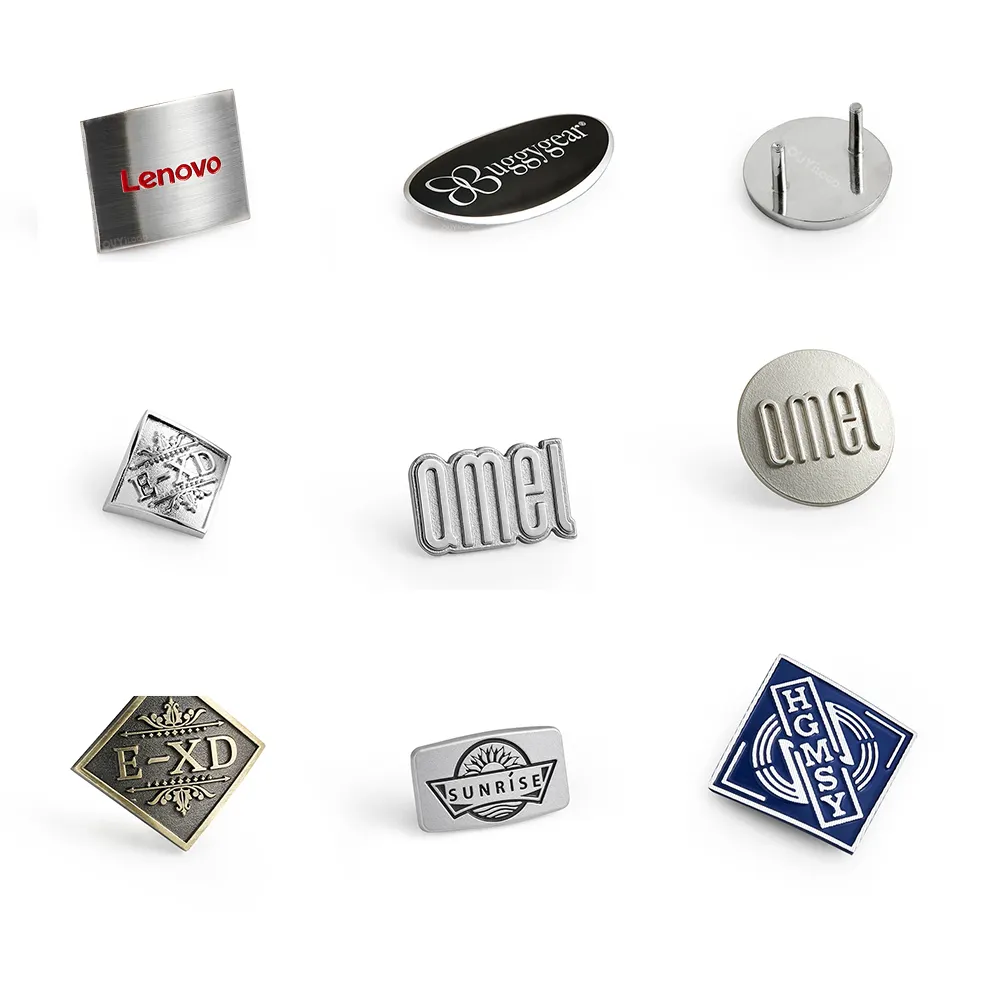 Bespoke Gebogen Angel Metalen Logo Tag Label Anti Scratch Parfumflesje Aluminium Naambord