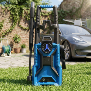 1900W 150Bar Portable High Car Machine with Foam Cannon for Cars <b>Fences</b> Driveways Patios Home Cleaning - Product Image 5