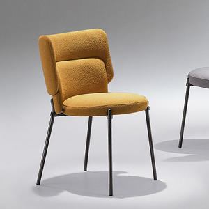 Silla de Comedor Acolchada con Espuma Relajante, Tapicería de Terciopelo Bouclé o Cuero Vegano de Alta Calidad, Sillas de Comedor Cómodas - Product Image 4