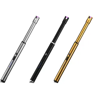 <span class=keywords><strong>Briquet</strong></span> à arc rechargeable sans flamme <span class=keywords><strong>Briquet</strong></span> plasma USB <span class=keywords><strong>Briquet</strong></span> extra <span class=keywords><strong>long</strong></span> pour bougies, barbecues, cuisinières, cheminées, feux de camp - Product Image 1