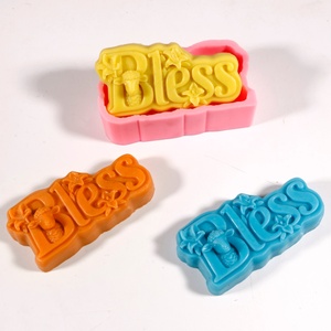 แม่พิมพ์เทียนซิลิโคนรูปหัวทังจูและลายโมโนแกรม สำหรับทำจานสบู่ ถาดใส่เครื่องประดับ เทียน และของจัดระเบียบในบ้าน - Product Image 1