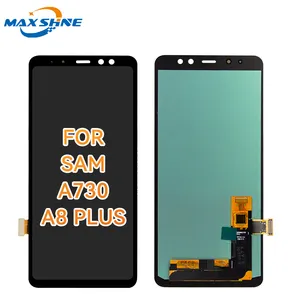 OEM โทรศัพท์มือถือหน้าจอสัมผัสเดิมจอแสดงผล LCD สําหรับ Samsung Galaxy A730 A8 Plus อะไหล่