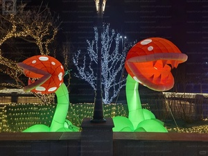 Planta Piranha Inflable con Luces LED de 3m, Planta Carnívora, Flor Inflable, Trampa de Moscas de Venus, para Decoración de Eventos Comerciales - Product Image 6