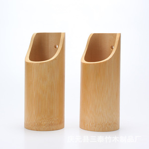 ที่วางตะเกียบไม้ไผ่ทรงกลม ชั้นวางในครัวสำหรับเก็บตะเกียบและช้อน - Product Image 4