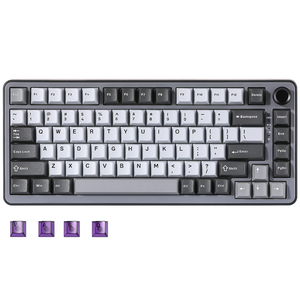 Yunzii B75 Pro 75 Keys <span class=keywords><strong>ค</strong></span>ีย์บอร์ดไร้สายแบบกลไกที่ติดด้วยความร้อน RGB PBT keycaps โหมด Tri 2.4G สำนักงานเล่นเกม - Product Image 1