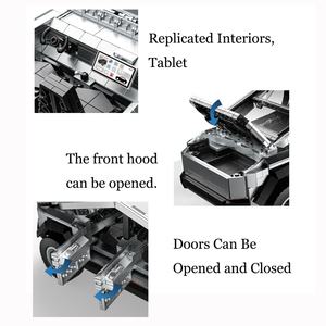 Baka 33000บล็อกตัวต่อรถบรรทุกไซเบอร์เทสลาชุดรถของเล่น1067ชิ้นสำหรับวันเด็ก - Product Image 5