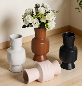 Nordic Modern Ceramic Porcelain <b>Vase</b> <b>Set</b> for Tabletop Dried Flower Arrangement Living Room Decor - Product Image 1
