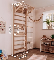 Cadre d'escalade en bois pliable d'intérieur en bois formateur enfants exercice murs d'escalade Montessori en bois